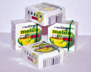 ЖЕВАТЕЛЬНАЯ РЕЗИНКА «MARUKAWA» 4 шара, 5,4 г
со вкусом ДЫНИ ЖЕВАТЕЛЬНАЯ РЕЗИНКА «MARUKAWA» 4 шара, 5,4 г
со вкусом ДЫНИ